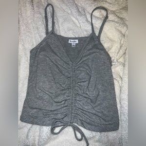 Basic Gray Cropped Tank